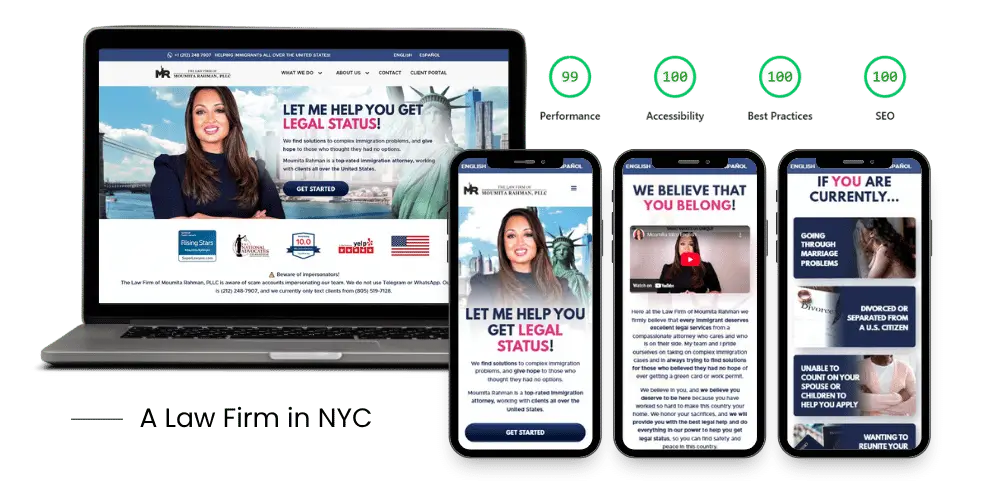 A Law Firm in USA (Web Design Portfolio)